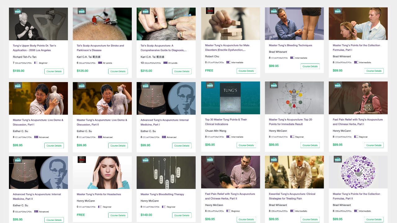 Balance Method Courses | Master Tung's Acupuncture | eLotus CORE